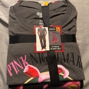 Bioworld Gray and Pink 2-Piece Sleep Set